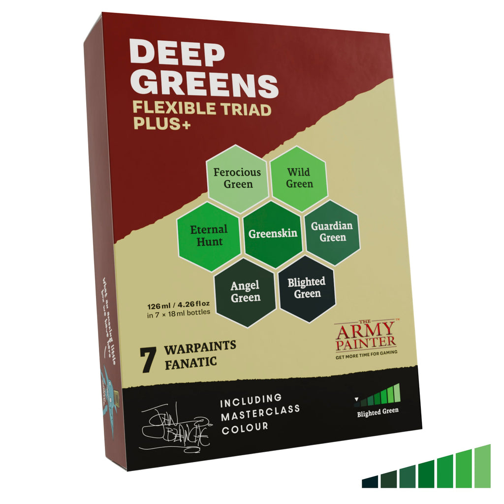 Army Painter: Warpaints Fanatic Flexible Triad PLUS+ - Deep Greens Set - product image 1