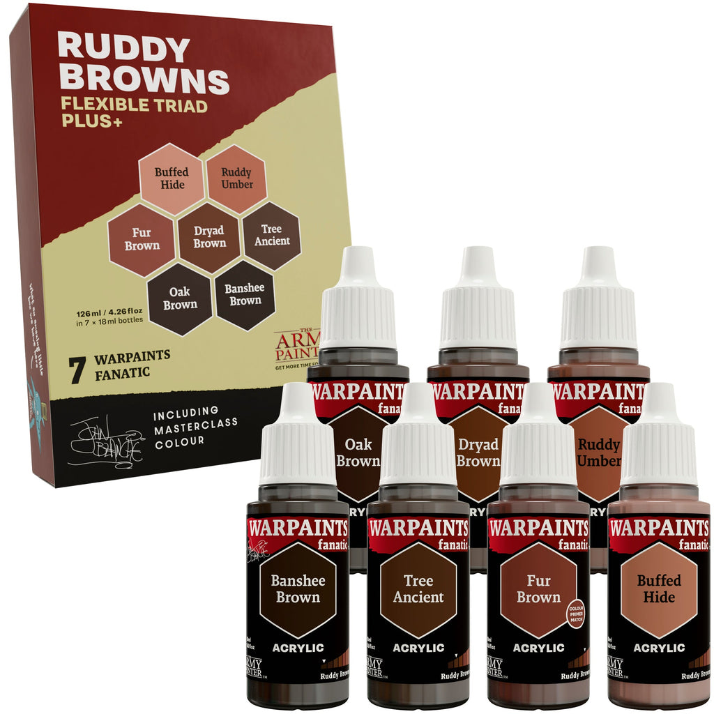 Army Painter: Warpaints Fanatic Flexible Triad PLUS+ - Ruddy Browns Set - product image 2