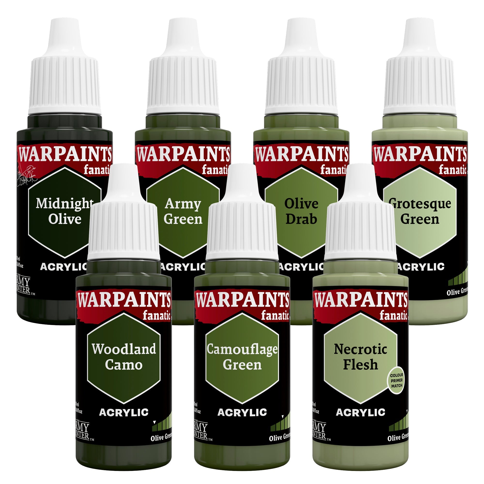 Army Painter: Warpaints Fanatic Flexible Triad PLUS+ - Olive Greens Set - product image 2