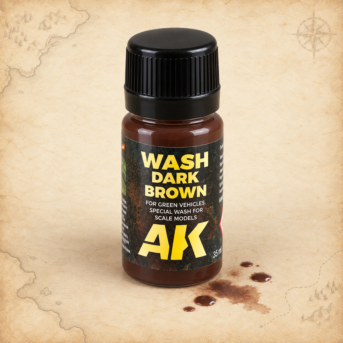 AK Interactive: Wash For Green Vehicles - 35ml, alternate view