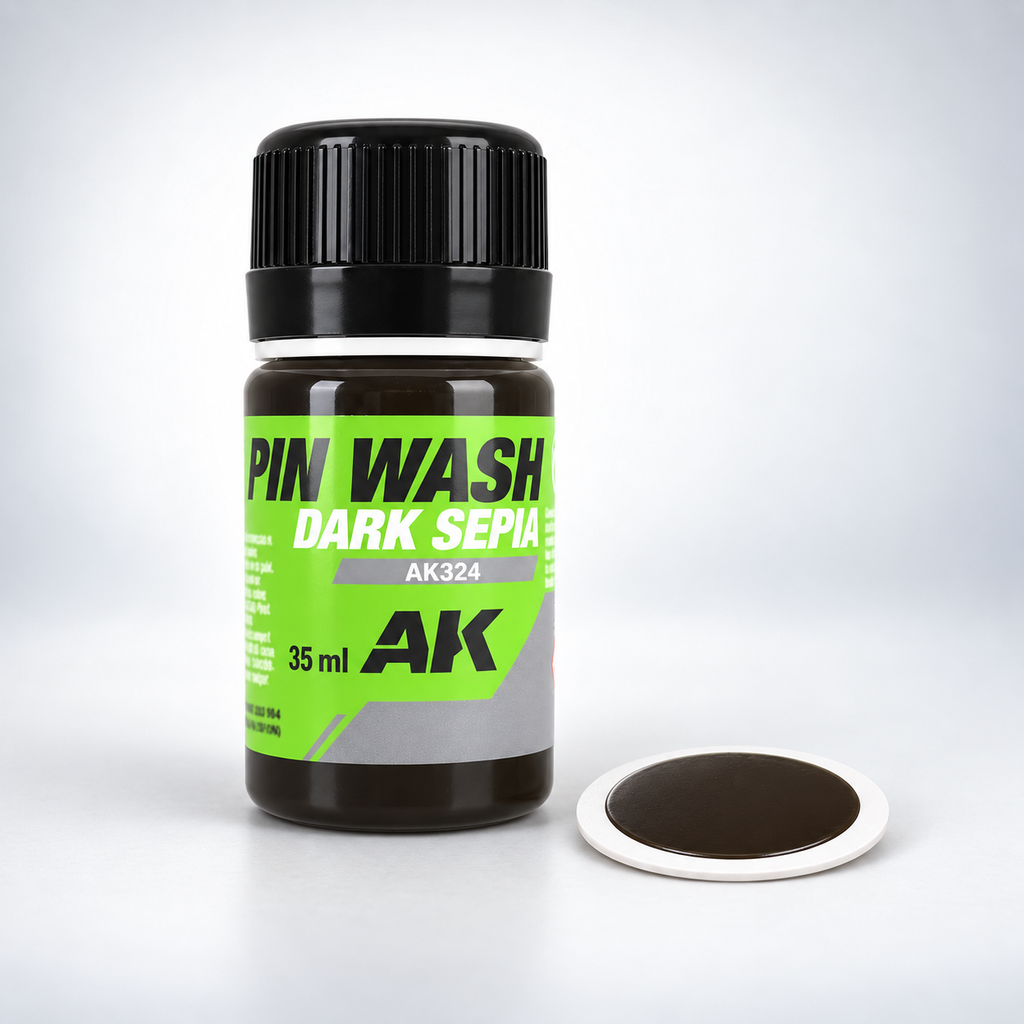 AK Interactive: Pin Wash Dark Sepia - 35ml, product