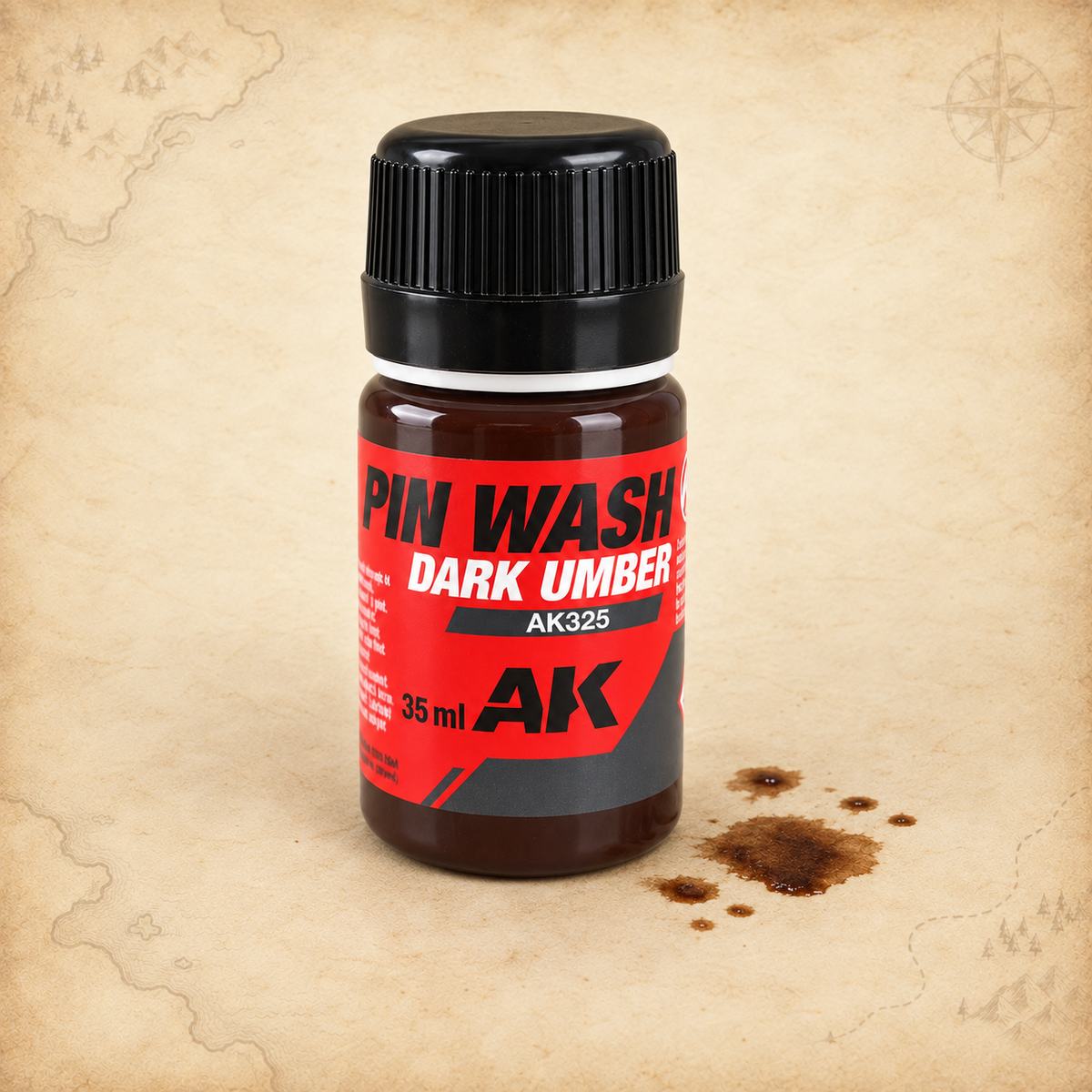 AK Interactive: Pin Wash Dark Umber - 35ml, alternate view