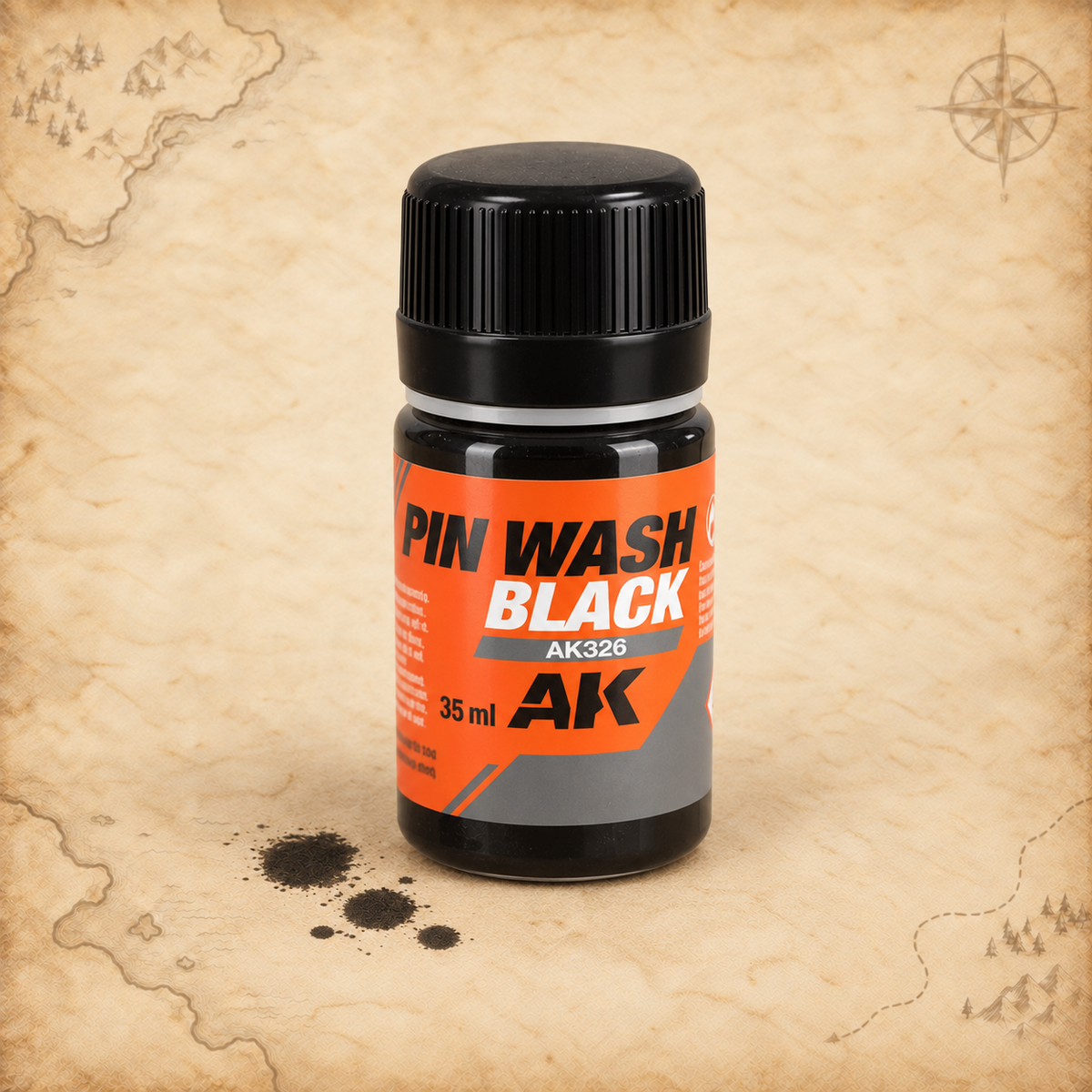 AK Interactive: Pin Wash Black - 35ml, alternate view