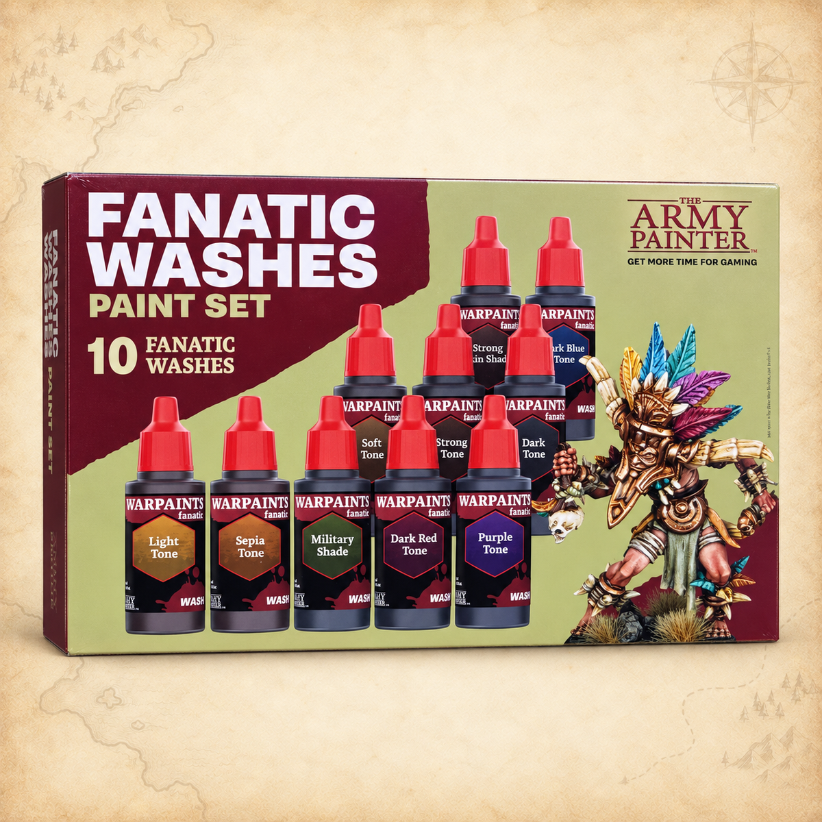Army Painter: Warpaints Fanatic Washes Paint Set, box front