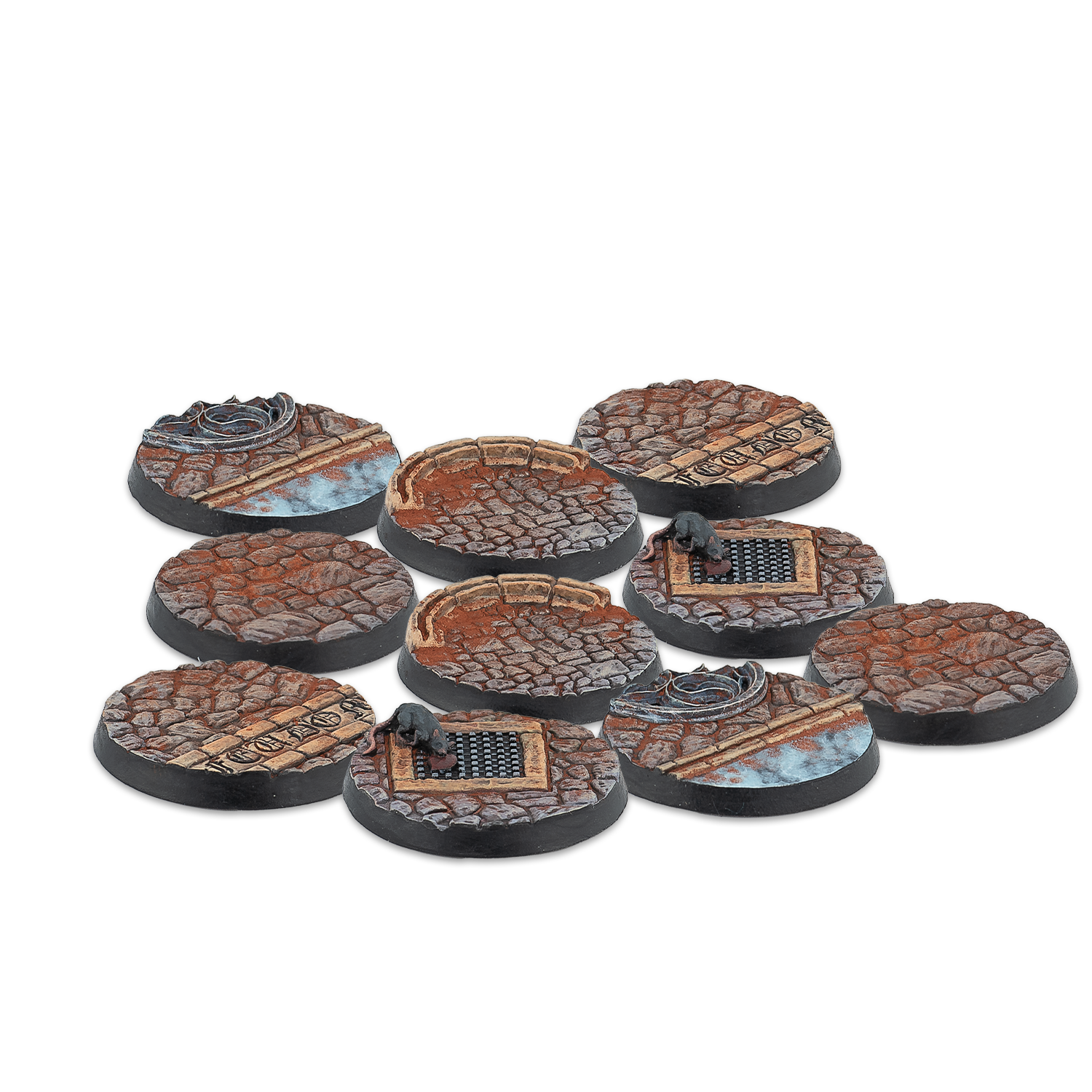 Warcrow: 30mm Feudom Scenery Bases, Alpha Series