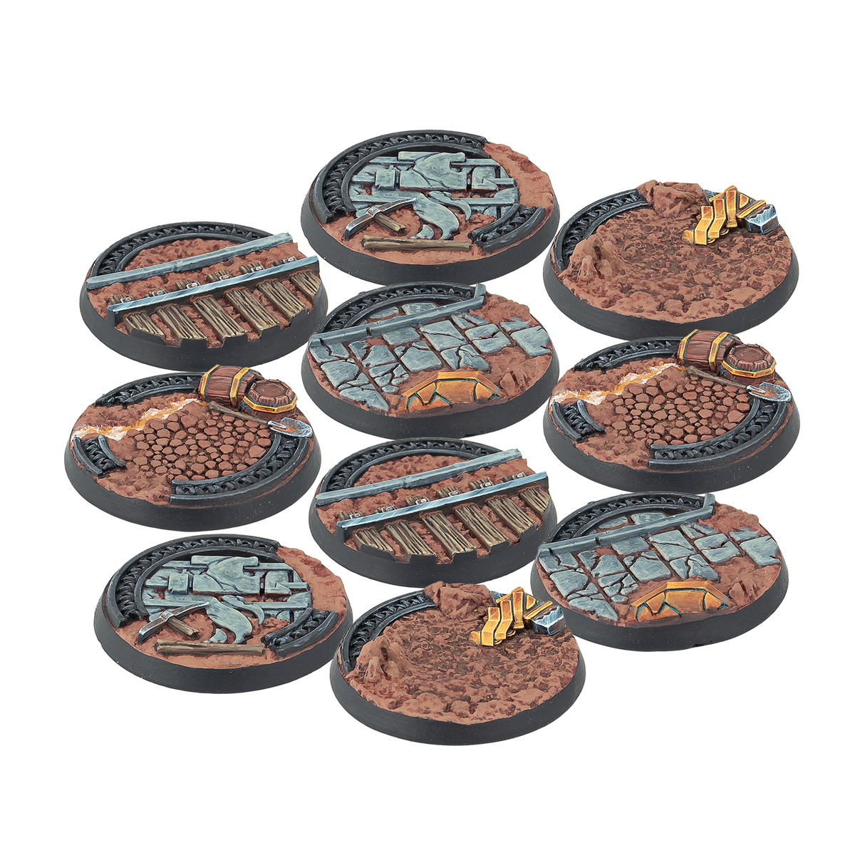 Warcrow: 30mm Mounthaven Scenery Bases, Alpha Series