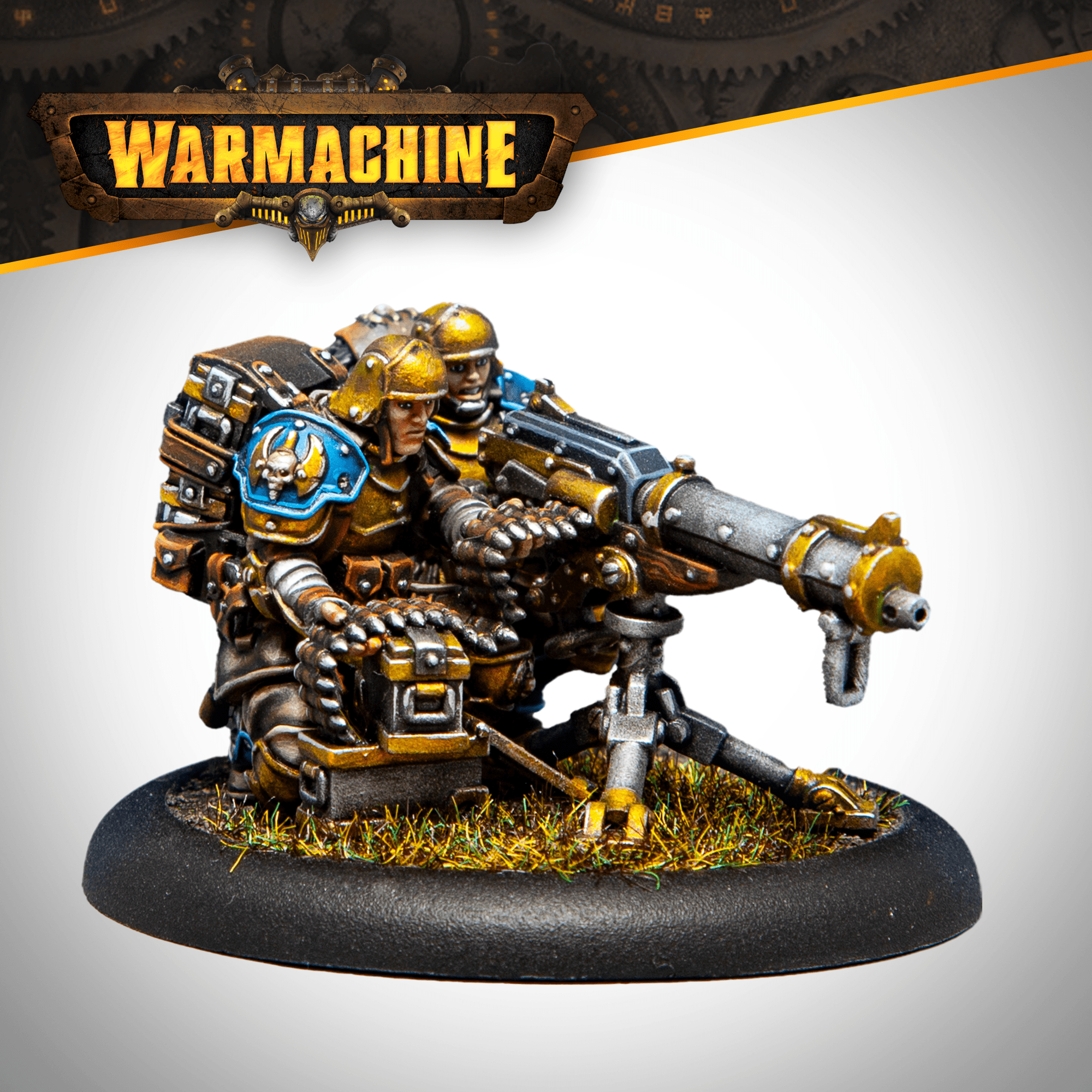 Warmachine: Cygnar Gravediggers Heavy Machine Gun Crew