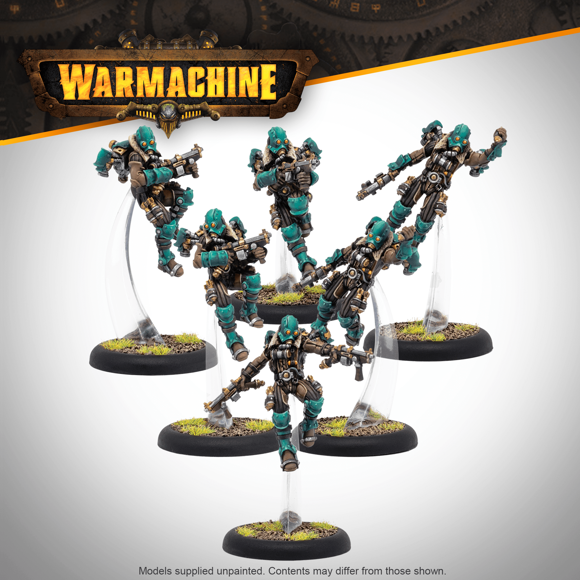 Warmachine: Crucible Guard Rocketmen & Rocketman Captain