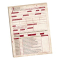 Cohors Cthulhu: RPG Character Sheet Pad