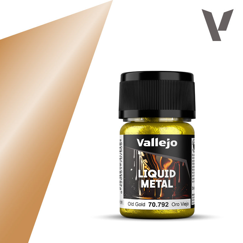 Vallejo: Liquid Gold Alcohol Base Old Gold (35ml)