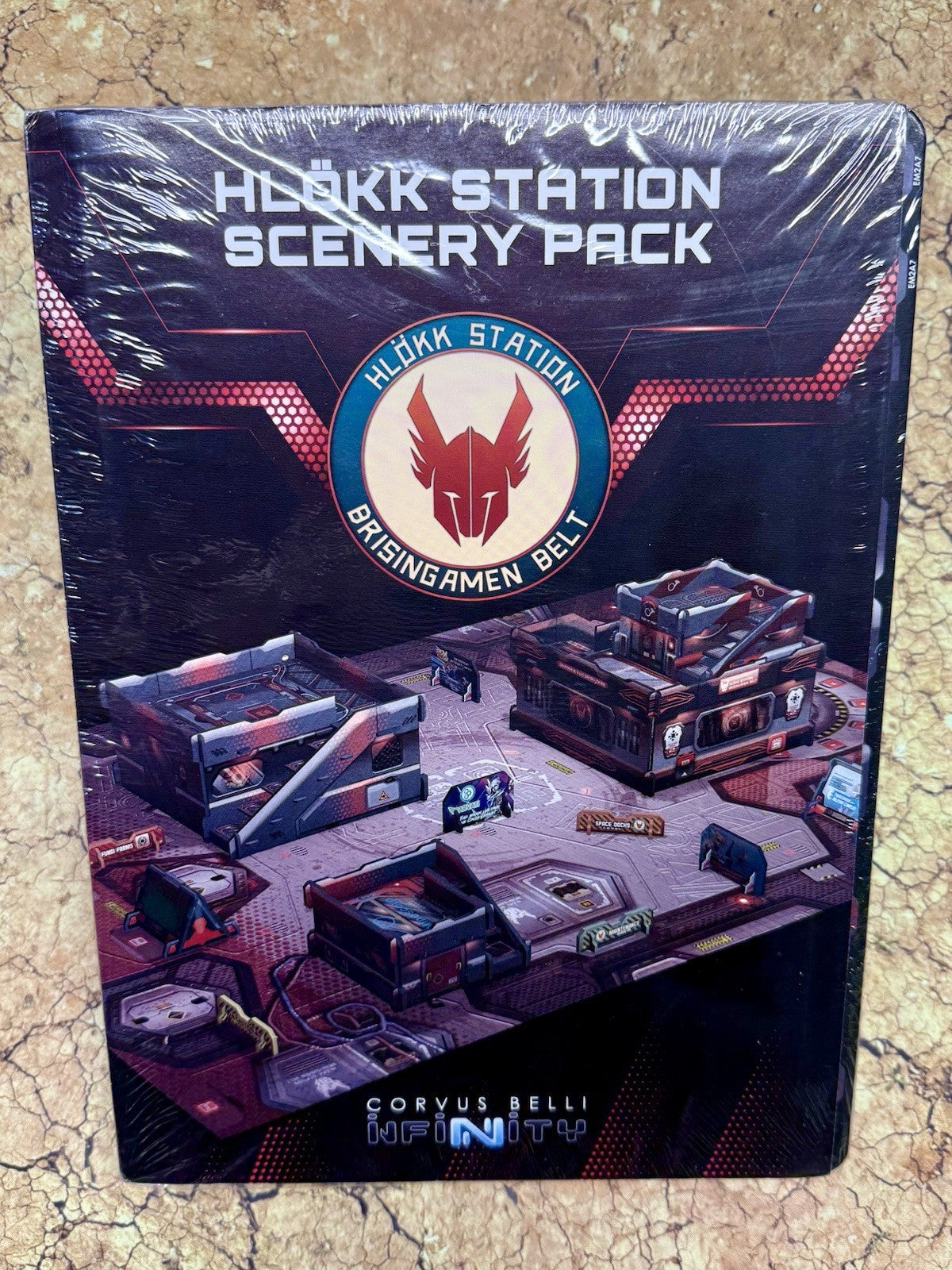 Infinity Hlokk Station Scenery Pack box front, Corvus Belli terrain