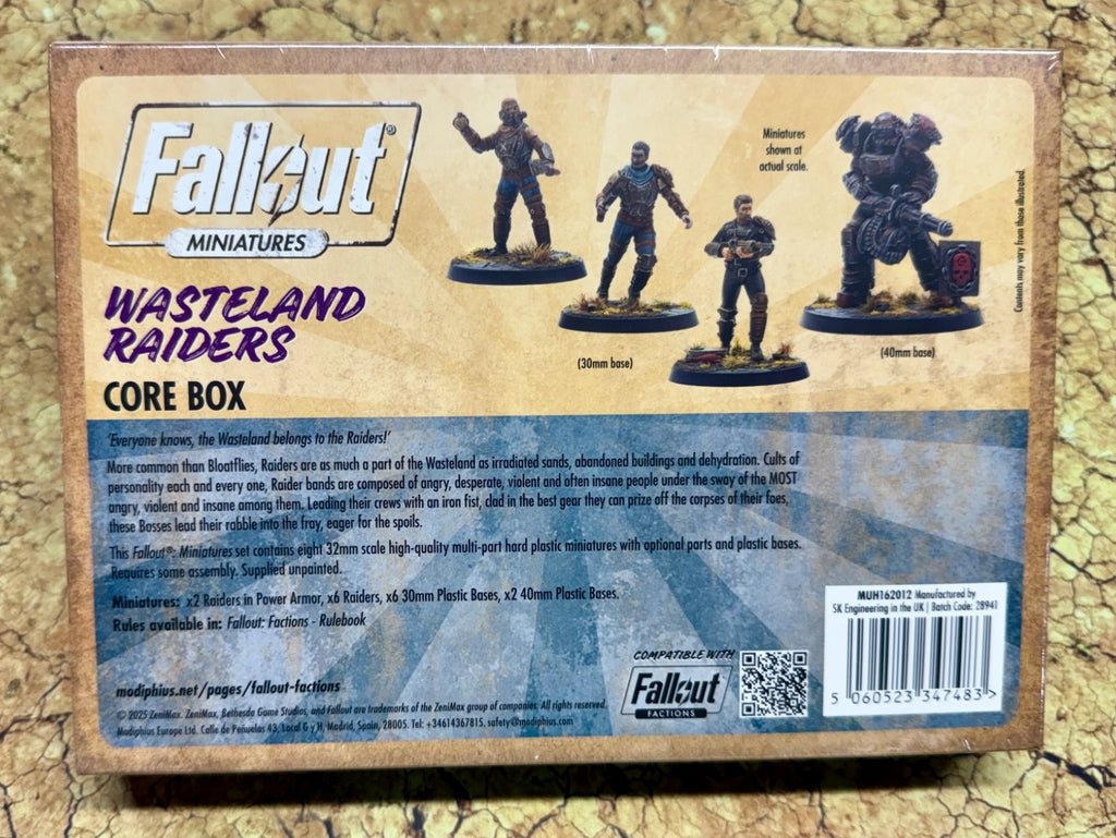 Raiders Core Box back