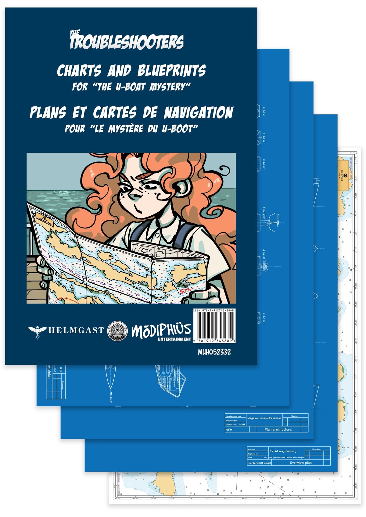 Modiphius: The Troubleshooters - Charts & Blueprints