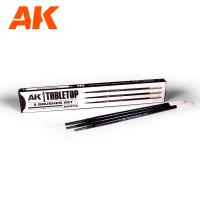 AK Interactive: Table Top Brushes Set 0, 1, 2