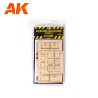 AK Interactive: 1/35 Wooden Box 004 Biohazard, 3 Units