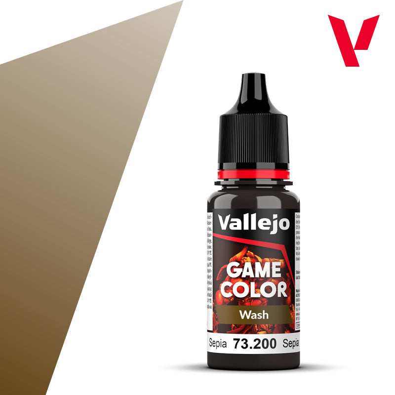 Vallejo: Game Color 200 Sepia Wash (18ml)
