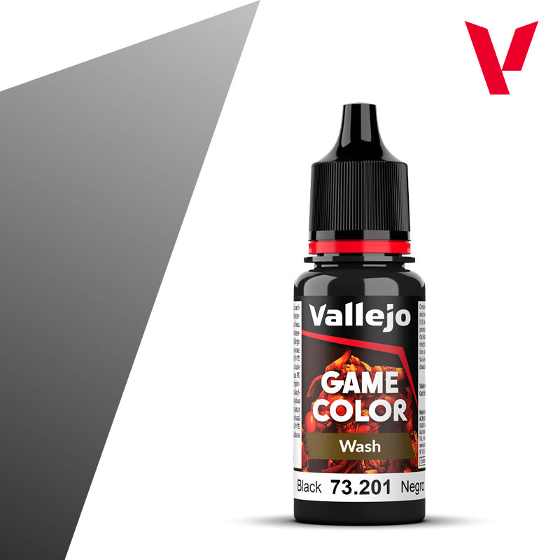 Vallejo: Game Color Wash 201 Black (18ml)