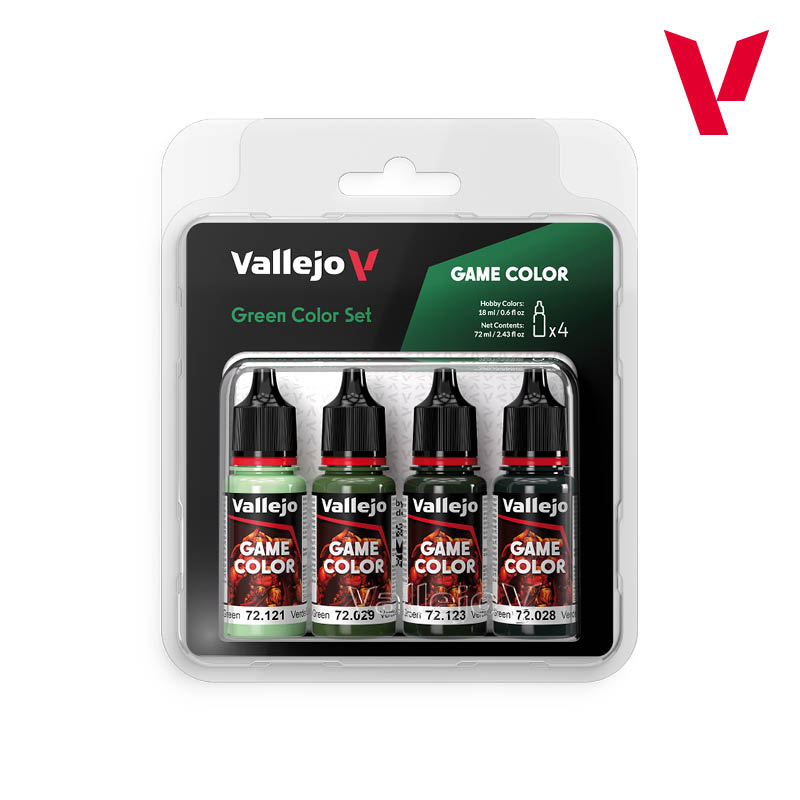 Vallejo: Game Color Set Green 4x (18ml)