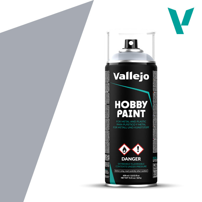 Vallejo: Aerosol Fantasy Color Primer - Silver (400ml)