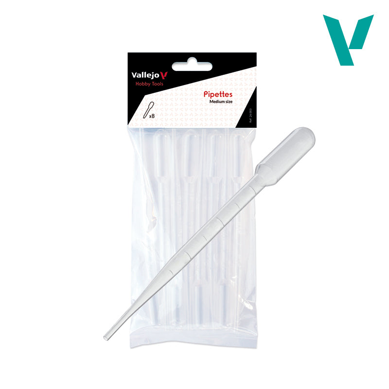 Vallejo: Pipettes Medium Size (3ml Pack 8 Units)